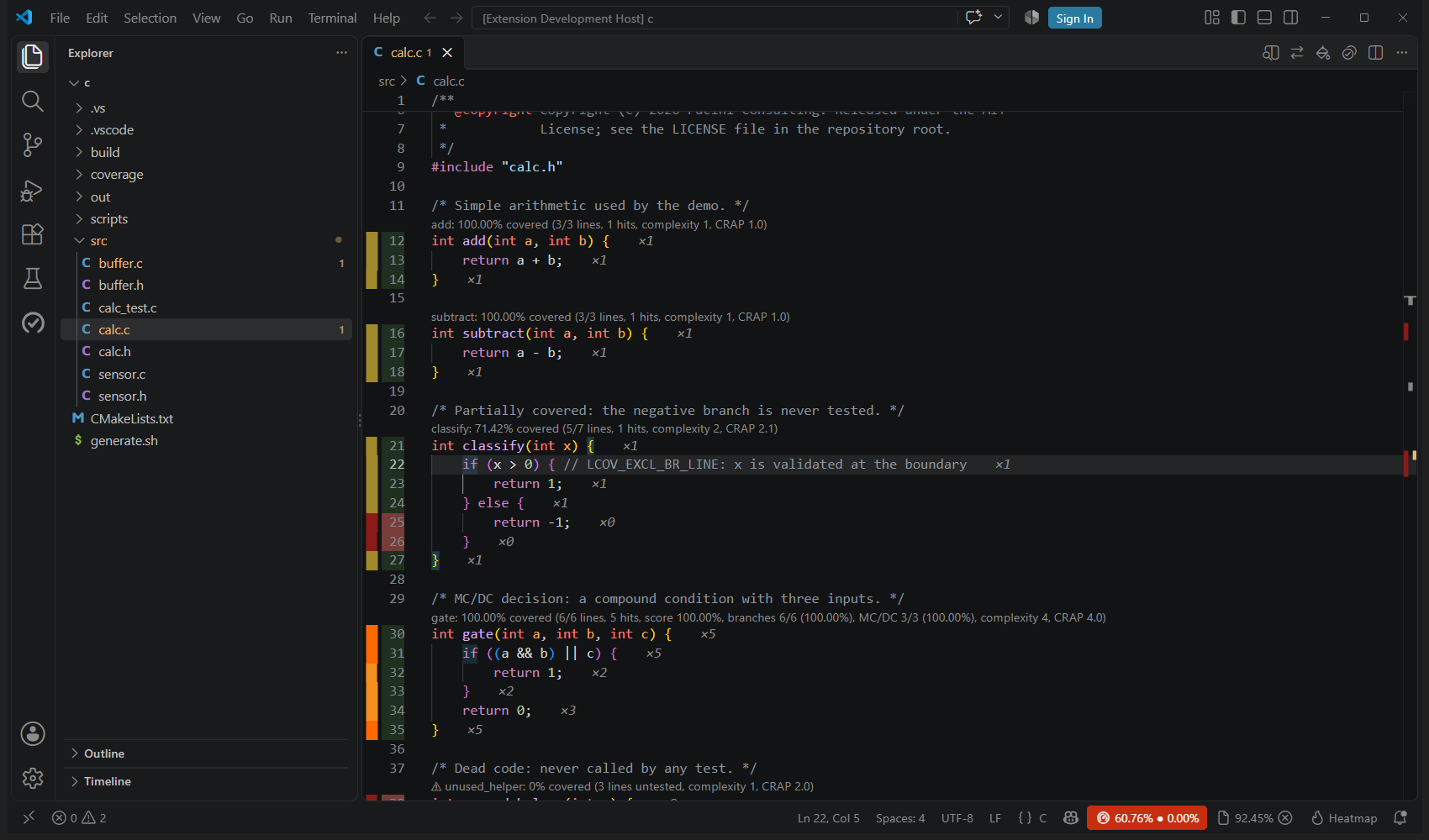 LCOV_EXCL_BR_LINE on a line: the line still counted, its branch gone from the count